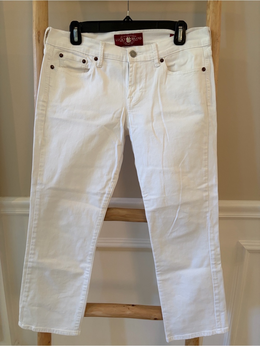 Lucky Brand Women's Sweet’N Crop White Jeans